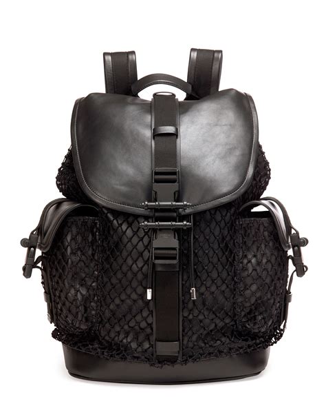 givenchy obsedia leather backpack|Givenchy Obsedia Netted Leather Backpack, Black .